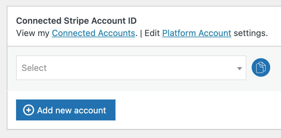 Adding a Connected Account ID