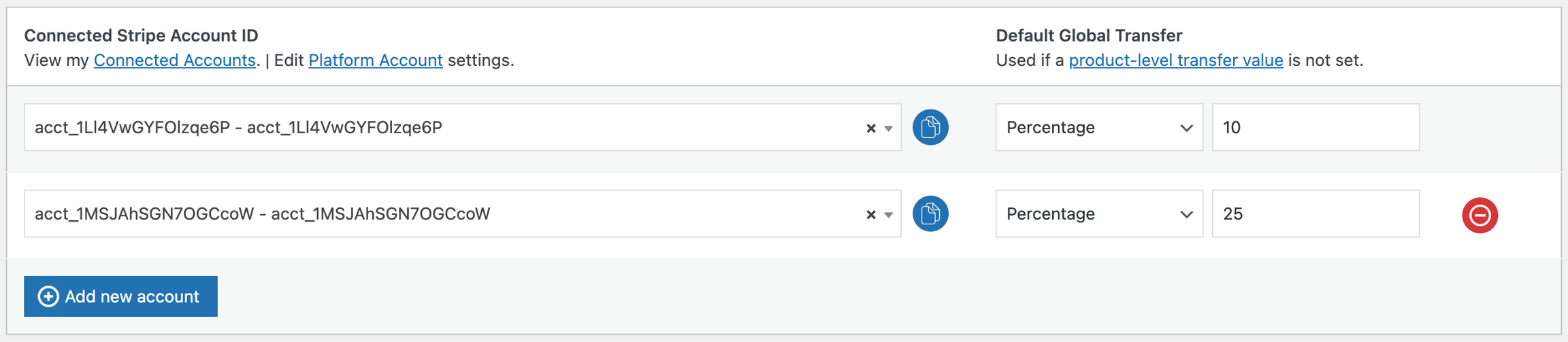 Split Transfers to Multiple Connected Accounts