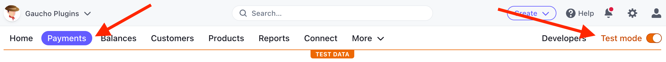 Viewing Payments in Test Mode in the Stripe Dashboard